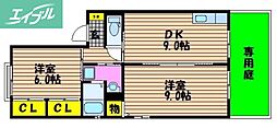 レーベン板野 B棟 1階