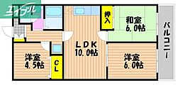 エバンス・ワケ 3LDKの間取図画像
