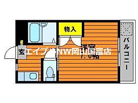 岡山県岡山市中区長岡（賃貸マンション1K・1階・19.44㎡） その2