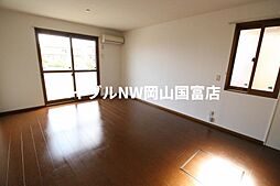 JR山陽本線 東岡山駅 徒歩9分の賃貸アパート 1階2LDKのリビング/ダイニング