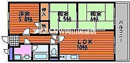 ネクスト倉田東館 3LDKの間取図画像
