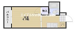 サンジェルマン中納言 1Kの間取図画像