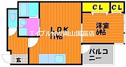 岡崎協同(株)森下ビル 2LDKの間取図画像