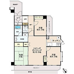 ダイアパレス蘇我 3LDKの間取図画像