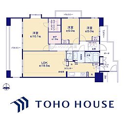 ソフィア柏公園1号棟 3LDKの間取図画像