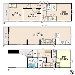 京成本線 東中山駅 徒歩5分 3SLDKの間取り