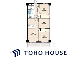 シャルム稲毛 3LDKの間取図画像