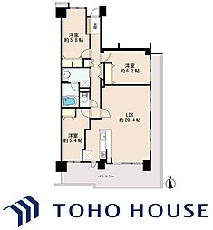 エステ・プラザ京成佐倉駅前 3LDKの間取図画像