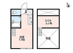 SQJ 205 ｜ 東京都武蔵野市吉祥寺北町４丁目12番5号（賃貸アパート1R・2階・16.20㎡） その2