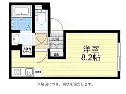 FABRIC三鷹 3階1Kの間取り