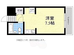 マリモフラッツ 1Kの間取図画像