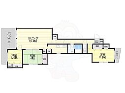サンタ・ヴィラージュ 3LDKの間取図画像