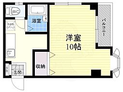 ブライトハイム 1Kの間取図画像
