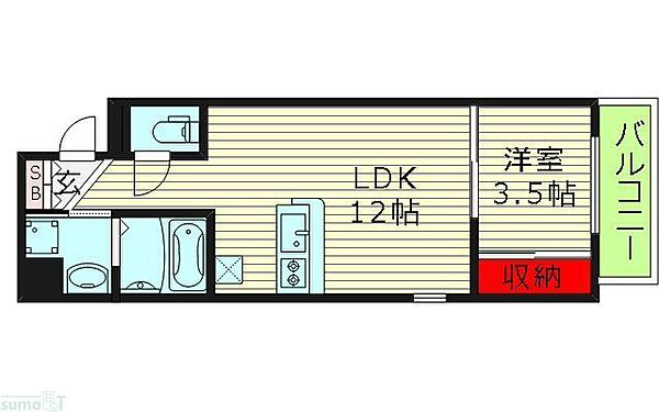 ウイルコート大今里西 ｜大阪府大阪市東成区大今里西１丁目(賃貸マンション1LDK・6階・37.27㎡)の写真 その2