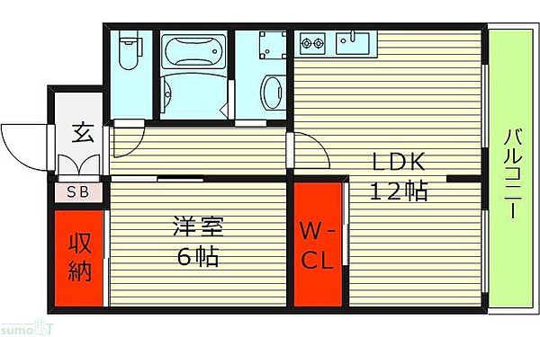 グラヴィール ｜大阪府大阪市旭区新森５丁目(賃貸マンション1LDK・1階・50.00㎡)の写真 その2