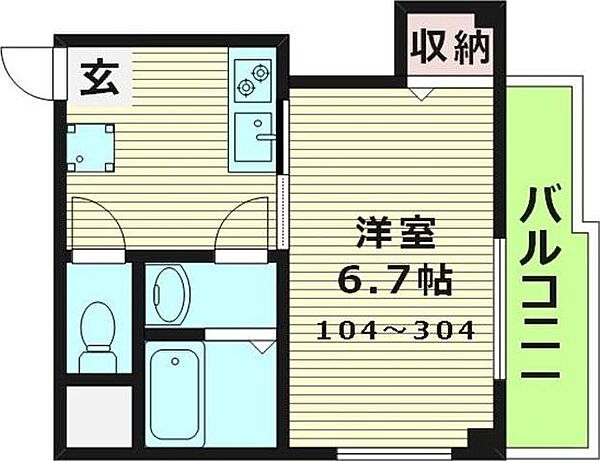 シャルム千林三番館 ｜大阪府大阪市旭区清水３丁目(賃貸マンション1K・1階・24.00㎡)の写真 その2