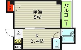 大阪府大阪市旭区太子橋１丁目（賃貸マンション1K・3階・17.00㎡） その2