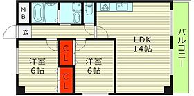 大阪府大阪市城東区鴫野西１丁目（賃貸マンション2LDK・7階・57.49㎡） その2