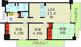 大阪府大阪市城東区関目３丁目（賃貸マンション3LDK・4階・65.88㎡） その2