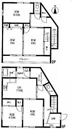 富士見市羽沢1丁目 5DKの間取り