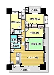 グランシエロ志木アールコート 4LDKの間取り