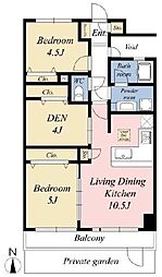 間取図画像 2LDK