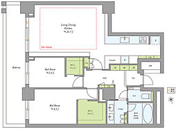 間取図画像 2LDK