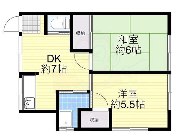 セブンミニマンション ｜東京都墨田区東向島１丁目(賃貸アパート2DK・1階・37.26㎡)の写真 その2