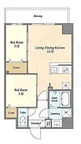 アルファコート曳舟  ｜ 東京都墨田区東向島３丁目38番9号（賃貸マンション2LDK・10階・40.71㎡） その2