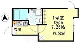 ローランギャロス四ツ木  ｜ 東京都葛飾区東四つ木１丁目（賃貸アパート1K・3階・19.52㎡） その2