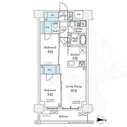 フロンティアレジデンス錦糸公園 4階