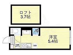 Ａｍｅｎ　Ｃｏｒｎｅｒ　堀切 1階ワンルームの間取り