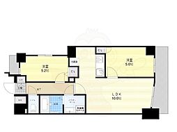 ラフィスタ墨田5丁目2 6階1SLDKの間取り