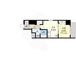 アイル押上ノルド 6階1DKの間取り