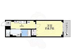 プラザN.J.A 1階1Kの間取り