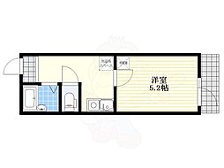 クラーク葛飾 3階1Kの間取り