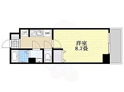 アイルプレミアム東向島 3階1Kの間取り