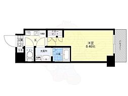 オープンブルーム押上 3階1Kの間取り