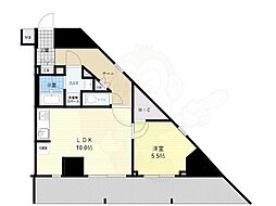 グラシアプレイス曳舟 1LDKの間取図画像