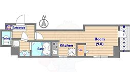 LAMAISONONZE ワンルームの間取図画像