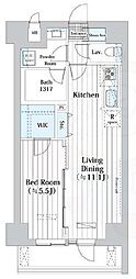 L・BASE押上South 1LDKの間取図画像