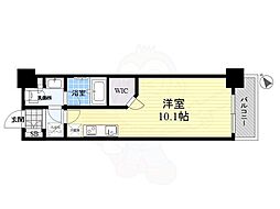 パークアクシス押上テラス ワンルームの間取図画像