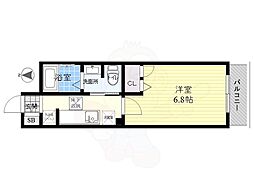 アルテールA 1Kの間取図画像