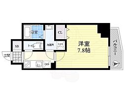 アイルグランデ押上イースト 1Kの間取図画像