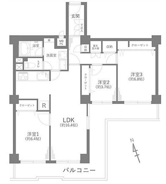 間取りを拡大表示