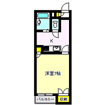 ＫＡＮＡ・Ａ 202 ｜ 群馬県高崎市中泉町（賃貸アパート1K・2階・24.22㎡） その2