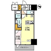 グラン・ルポ高崎 1103 ｜ 群馬県高崎市新田町（賃貸マンション1LDK・11階・30.01㎡） その2