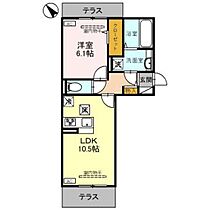 Ｄ－ＲＯＯＭ歌川町 103 ｜ 群馬県高崎市歌川町（賃貸アパート1LDK・1階・42.93㎡） その2