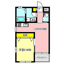 レヴィーナミエ 406 ｜ 群馬県高崎市並榎町（賃貸マンション1LDK・4階・36.25㎡） その2