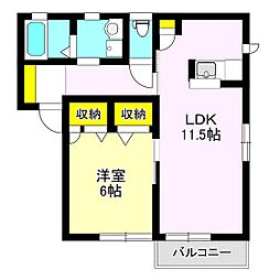 クレールドルフ　Ｂ 2階/201